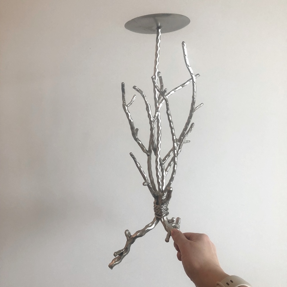 PEWTER CANDLE HOLDER